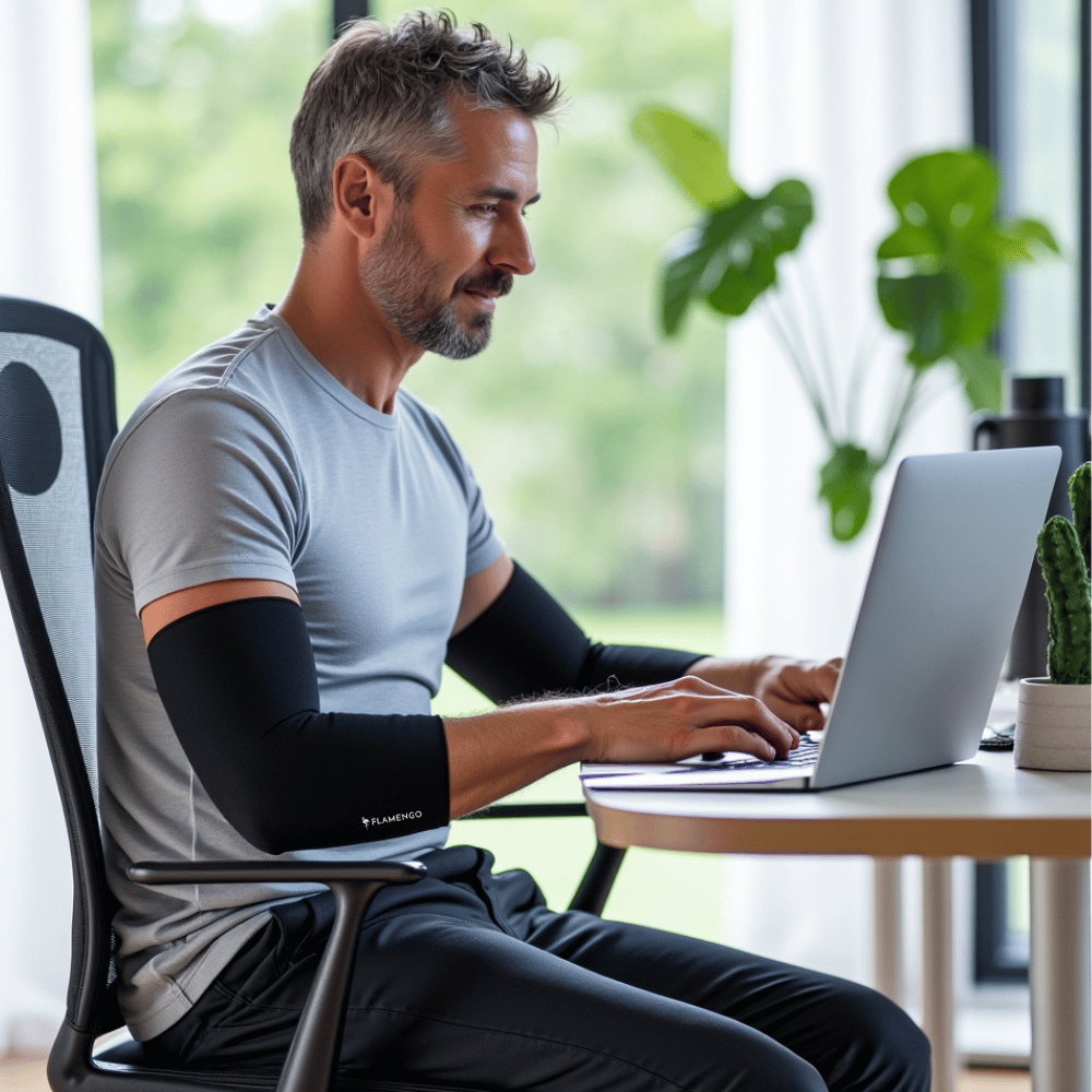 Refroidissement ou chaleur instantanée pour les plaintes musculaires - Flamengo® Sleeve de compression à froid chaud