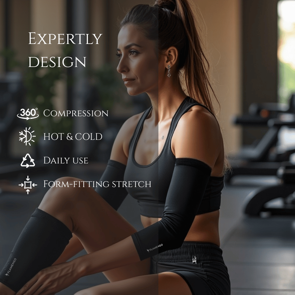 Refroidissement ou chaleur instantanée pour les plaintes musculaires - Flamengo® Sleeve de compression à froid chaud